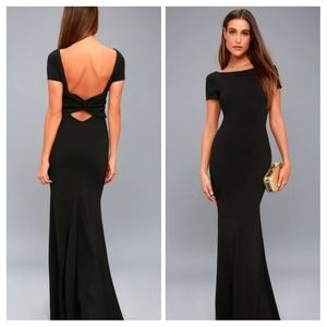Lulus Endless Love Black Backless Maxi Dress
